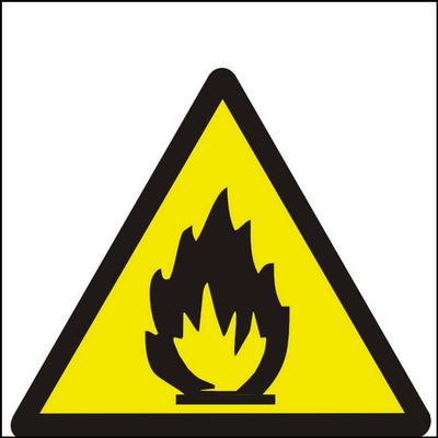 Bezpečnostní tabulka - Symbol - nebezpečí požáru