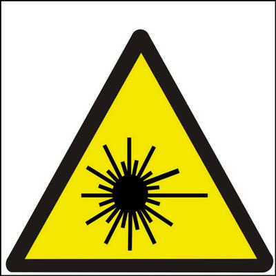 Bezpečnostní tabulka - Symbol - laserové záření