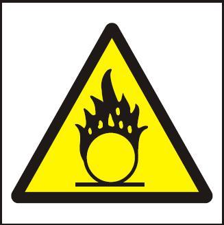 Bezpečnostní tabulka - Symbol - nebezpečné oxidující látky