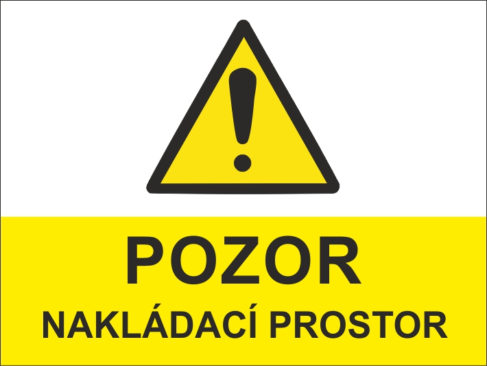 Pozor, nakládací prostor