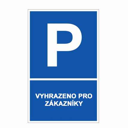 Parkoviště vyhrazeno pro zákazníky