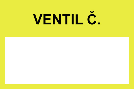 Ventil č. - žlutá